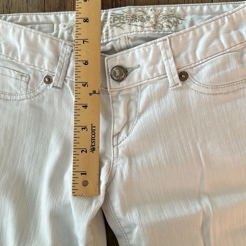 Express  Low Rise Jean Leggings White - Picture 5 of 8